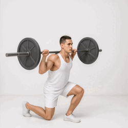 Langhantel Reverse Ausfallschritt