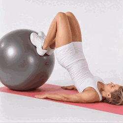 Stability Ball Hamstring Curl